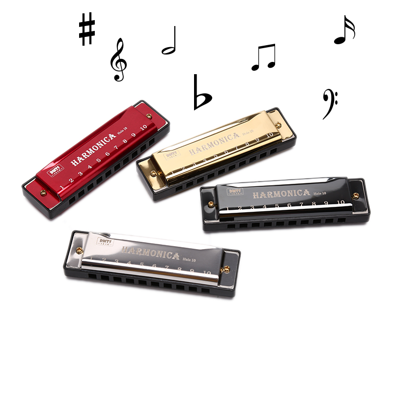 10 Gaten Swan Harmonica Diatonische Blues Harp Houtblazers Muziek Instrument Mondharmonica Voor Rock Land Folk Jazz Melodica