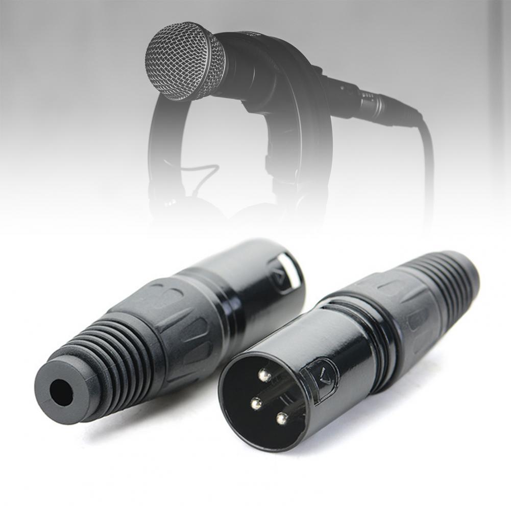 High Performance Durable 3Pin XLR Plug Adapter MIC Cable Terminal for Mixers