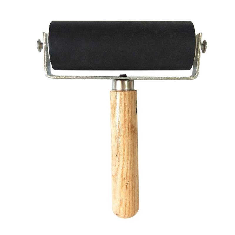 3.5Cm Graveren Roller Roller Klei Rubber Roller Keramische Deegroller Modeling Tool Professionele Rubber Roller Art Stempelen Tool