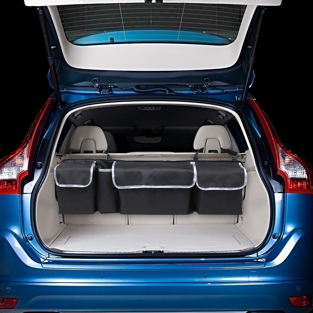 Universal Storage Bag SUV Van Car Organizer Trunk Rear Back Seat Mesh Net Car SUV Trunk Organizer Large Capacity Pouch