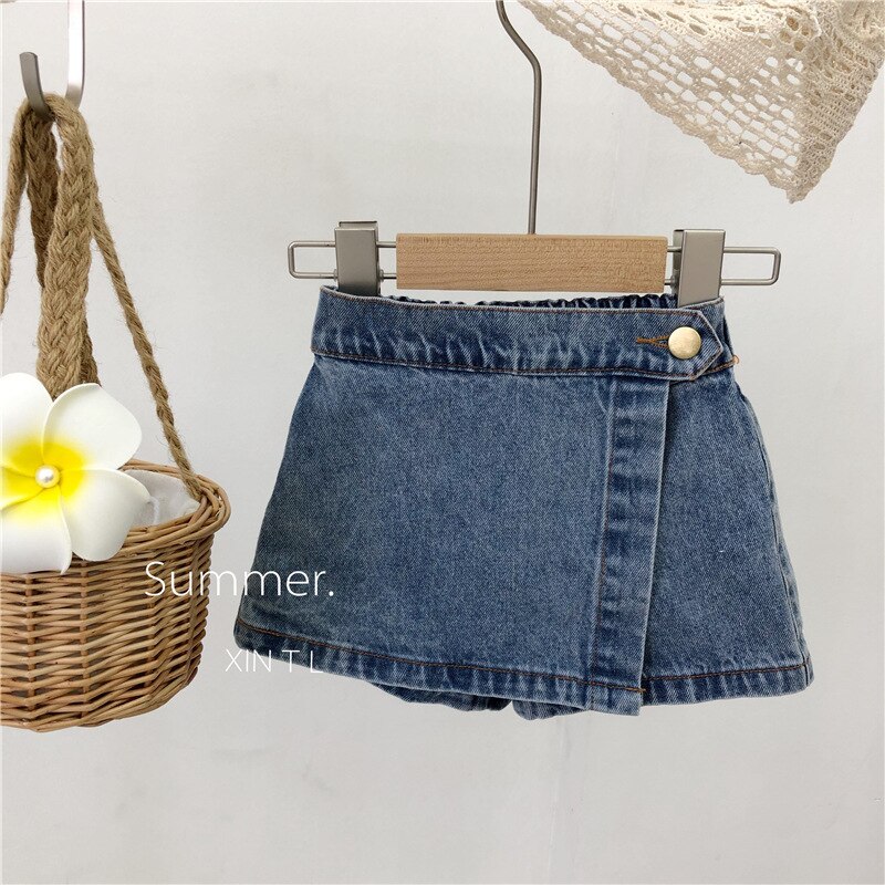 Kids Shorts Elastische Taille Boven Knielengte Elastische Taille Eenvoudige Solide Zachte Comfortabele Casual Mode Zomer Kinderen Meisjes: 18m