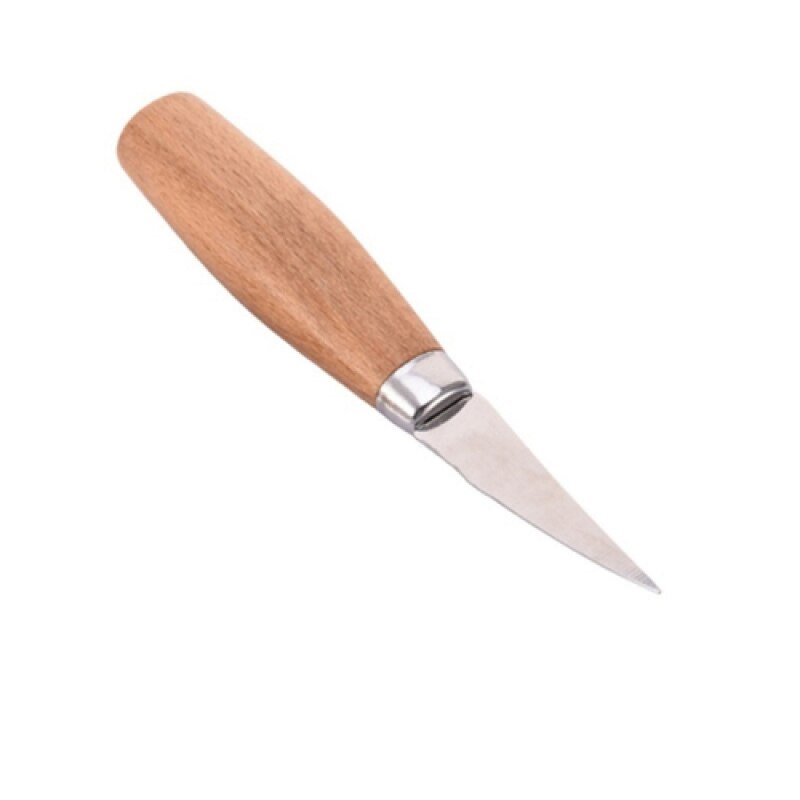 1PCS Chisel Woodworking Cutter Hand Tool Set Wood Carving Knife DIY Peeling Woodcarving Spoon Carving Cutter Stainless Steel: Corner Chisel