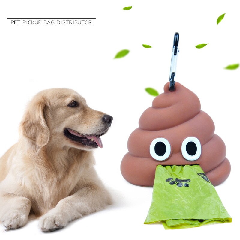 Distributeur de sacs de merde pour chiens, fournitures de déchets pour animaux de compagnie, sacs de nettoyage de déchets pour chiens, jouets pour animaux de compagnie