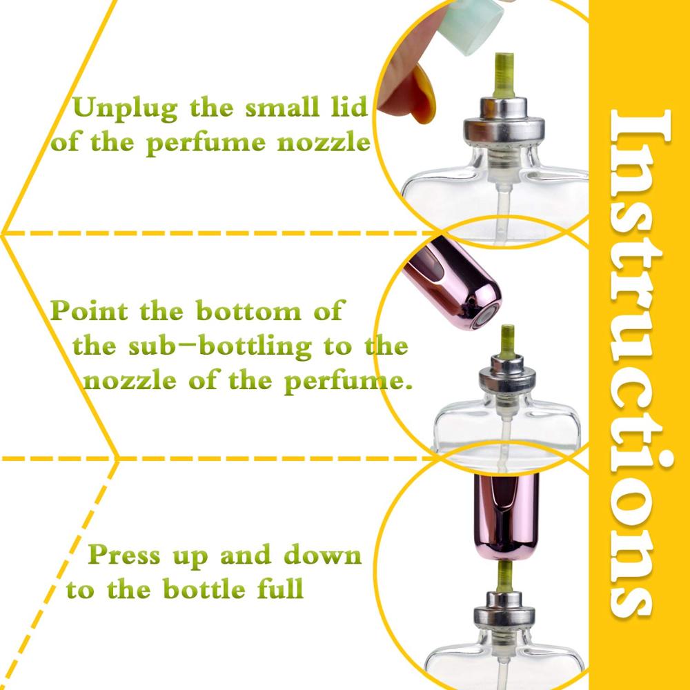 Draagbare Mini Navulbare Parfum Verstuiver Fles Hervulbare Parfum Spray Parfum Verstuiver Hervulbare Reizen 4 Stuks Pack Van 5Ml