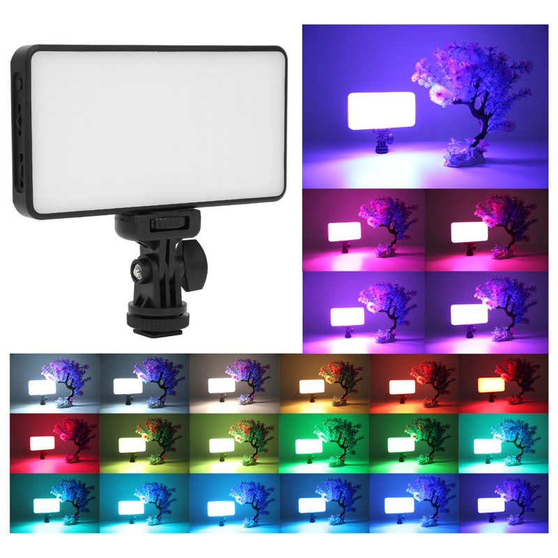 Lampe Vidéo LED Andoer W140 RGB Rechargeable - CRI95+, 2500K-9000K, 20 Effets - Pour Photo Et Vidéo