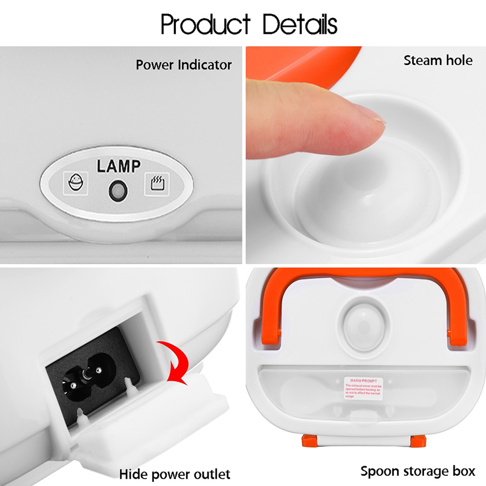 Sales Heating Lunch Boxes Portable Electric Heater Lunch Box Car Plug Food Bento Storage Container Warmer Food Container Ben