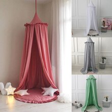 Auvent suspendu pour lit d&#39;enfant,rideau de princesse à suspendre, pour lit à baldaquins, canopée en dôme rond pour bébé, tente de jeux, décoration pour la maison, suspension