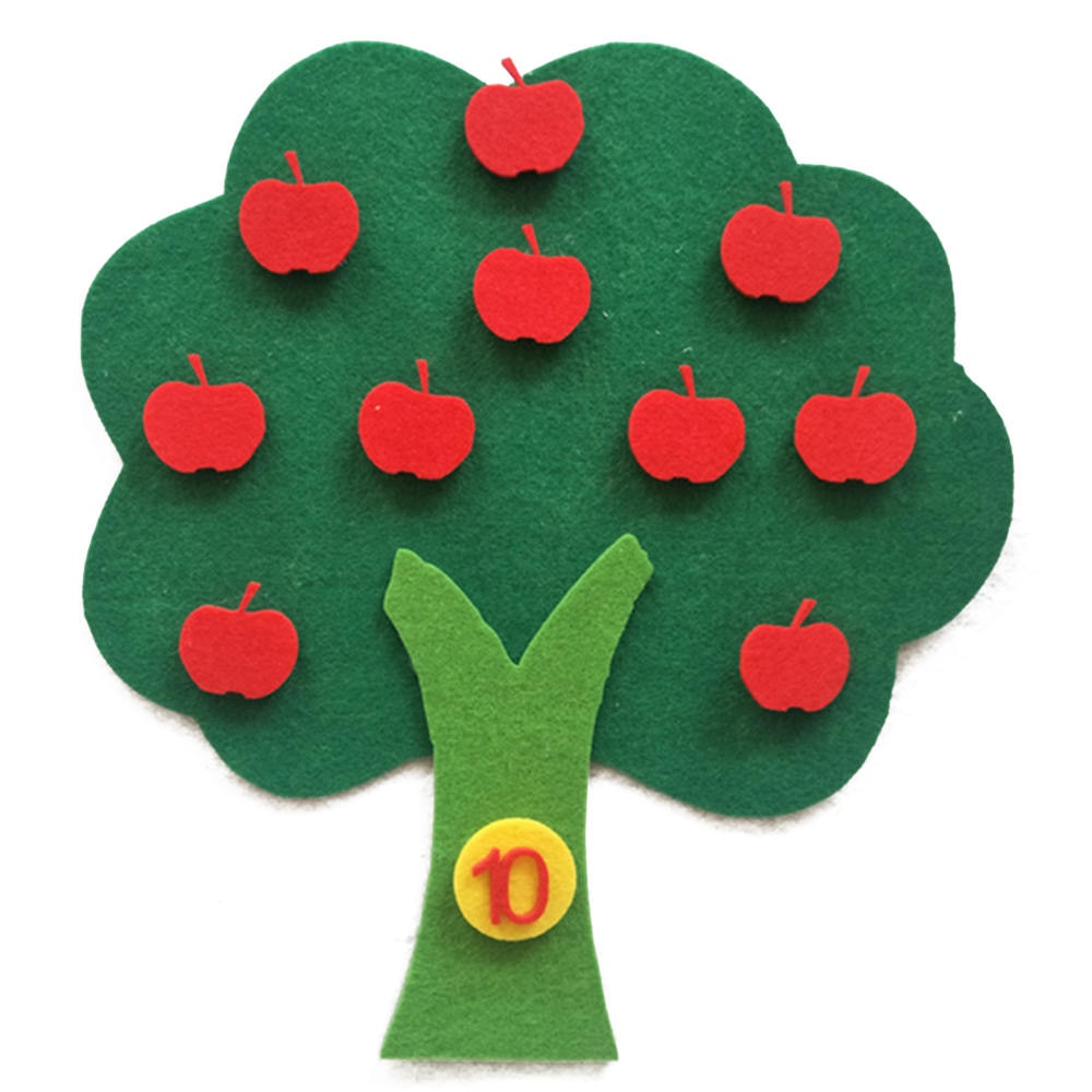 Vilt Doek DIY Craft Supplies Kinderen Onderwijs Cognitieve Apple Tree Vilt Doek handgemaakte Craft Kids