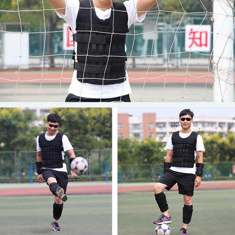 Running Sport Dragende Vest Lood Blok Zandzak Onzichtbare Fitness Training Verergerd Apparatuur Vest Aanpassing S Been Y1J5