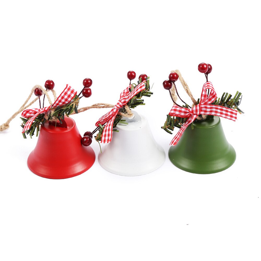 3Pcs Hoorn Modellen Kerstboom Opknoping Klokken Ronde Jingle Hanger Party Decoratie Kid Ornamenten Xmas Thuis Kerst Decor: 02