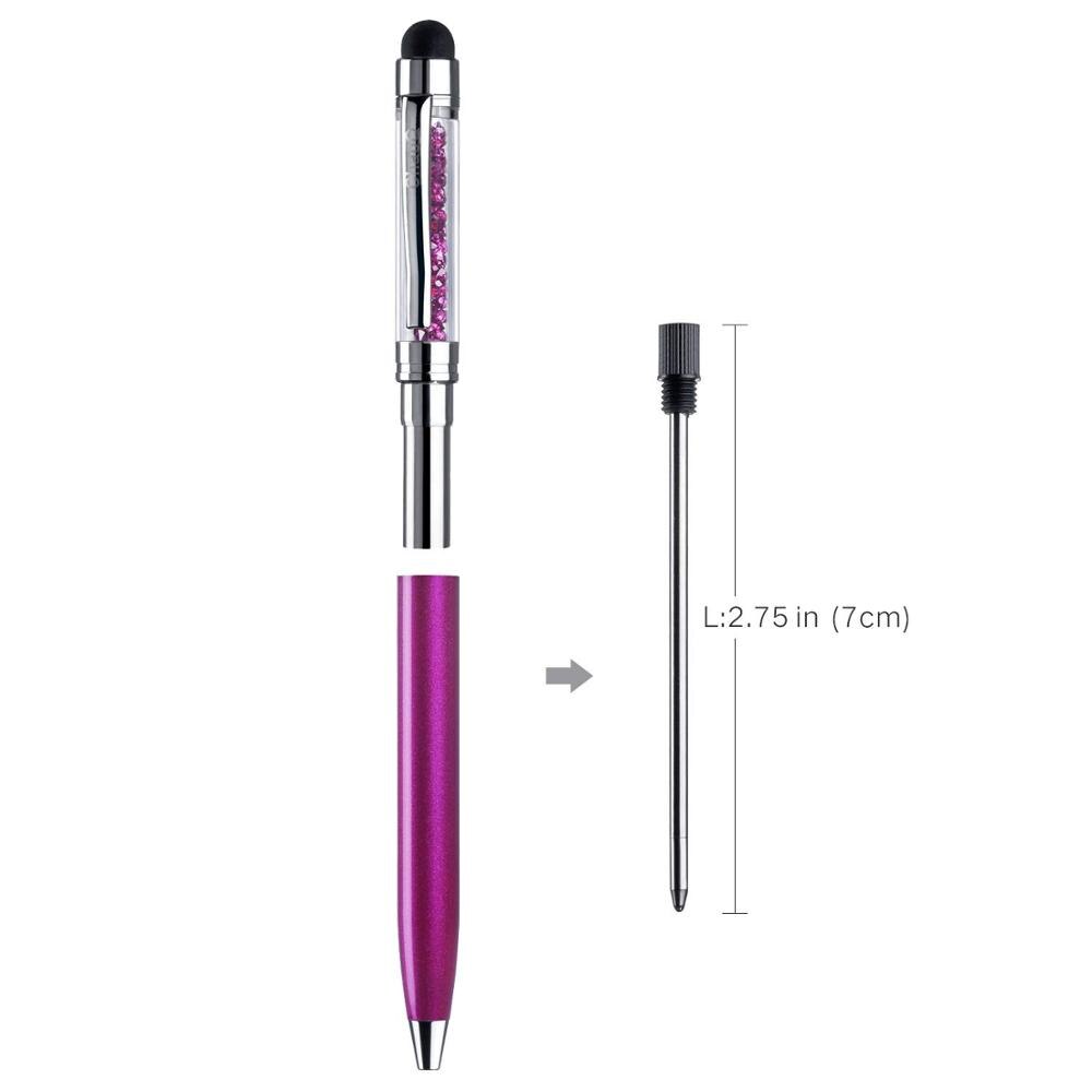 Leuke Crystal Pen Diamond Balpennen Stationery Balpen 2 In 1 Crystal Stylus Touch Pen