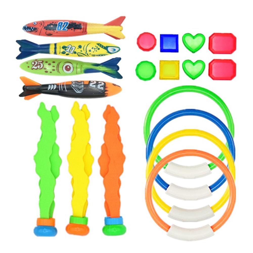 Children Summer Shark Torpedo Rocket Throwing Toy Funny Swimming Pool Diving Game Toys for Children Dive Dolphin Accessories Toy