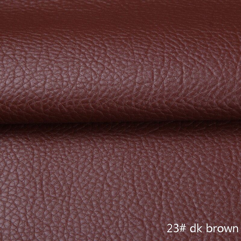 50*135cm PU Litchi Pattern Faux Leather Fabric Artificial Synthetic Leather DIY Sewing Bags Belt Sofa Leather Decor Material: 23
