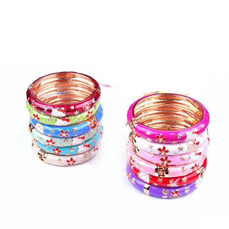 Bracelet cloisonné 10 pièces Bracelet enfant bande dessinée Bracelet glacé