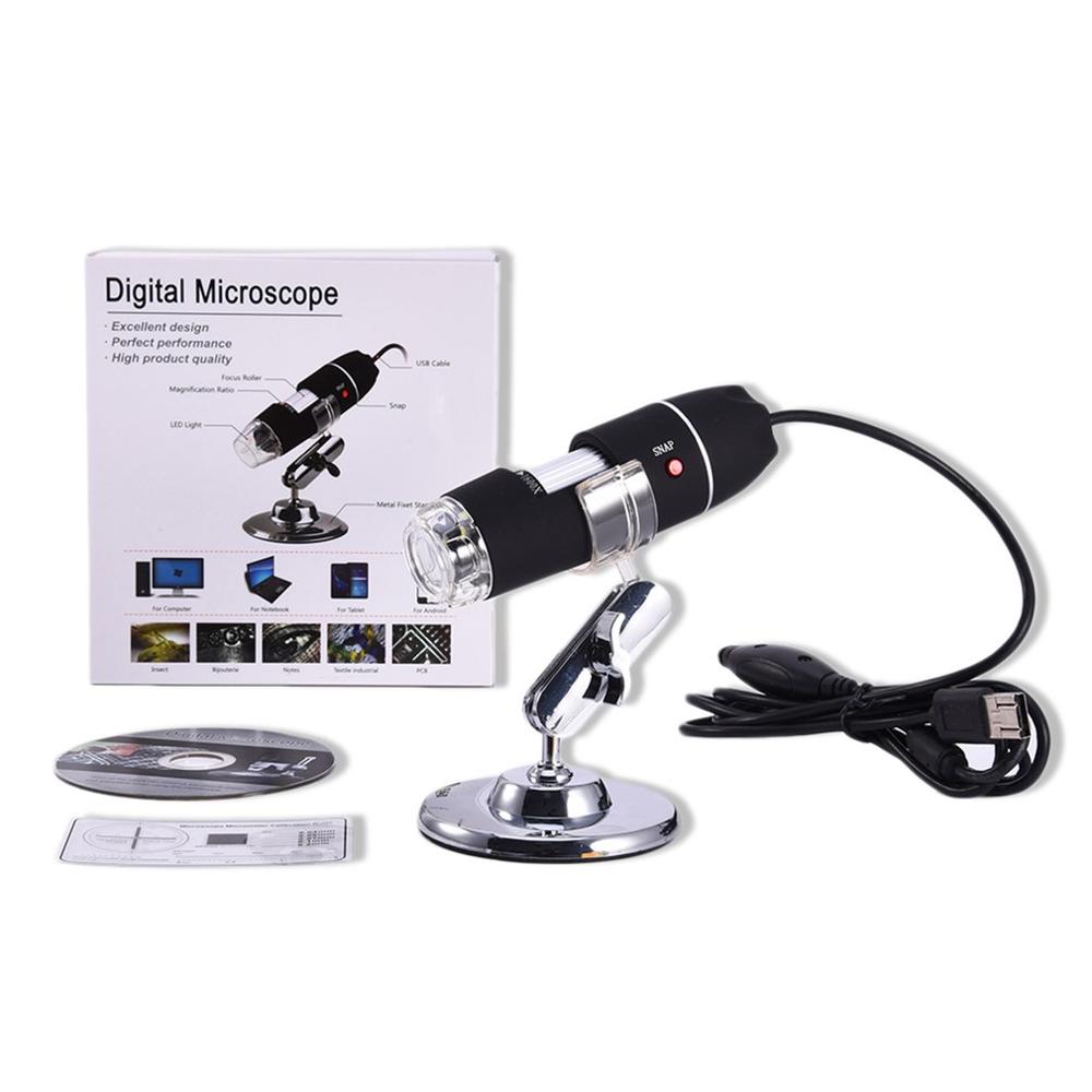 Portable LED Digital Microscope USB Endoscope Camera Microscopio Magnifier Electronic Microscope With Stand Face Skin Care Tool