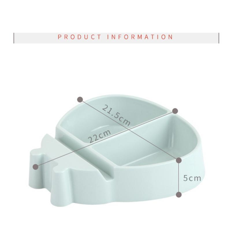 Shape Lazy Snack Bowl Plastic Double Layers Snack Storage Box Bowl Fruit Plate Bowl With Phone Holder For TV