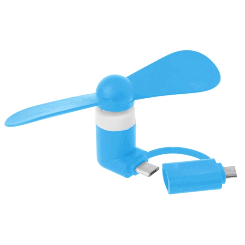 Mini Cute USB Fan Cooler Type C Removable USB-C Gadgets Low Power for Mobile Power Phone PC Laptop Cooler