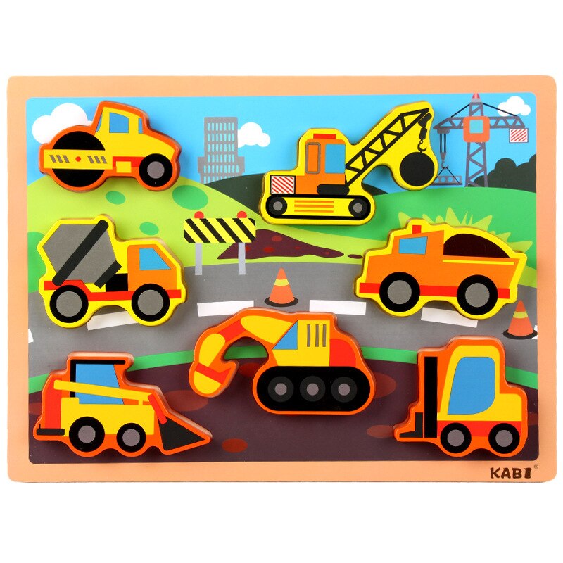 Houten Extra Grote Thema Puzzels Kinderen Leuk Speelgoed Novel En Speelbaar: engineer vehicle