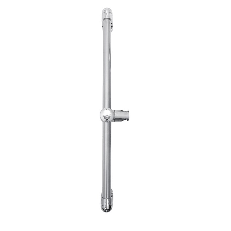 61cm rustfrit stål krom bruser riser rail sæt justerbar bruser skydestang til badeværelse brusehoved holder stigerør beslag