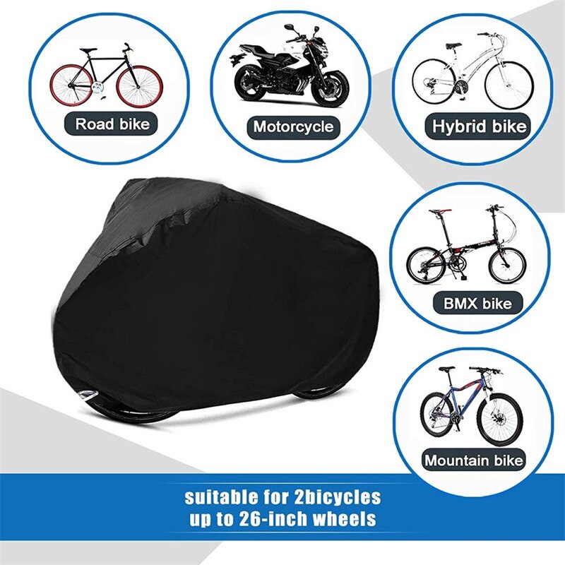 Bike Cover Storage 2 Or 3 Vehicle Waterproof Outdoor Bicycle Covers Scooter Protectors