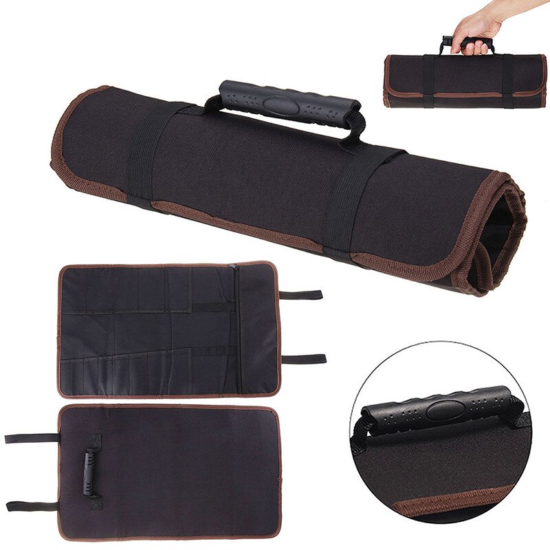 Chef Knife Bag Roll Bag Carry Case Bag Kitchen Cooking Portable Durable Storage Pockets Funda Navaja