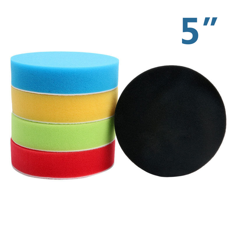 Kit Polishing Pads Set Glass Detailing Waxing Disc Round Cleaning Buffing