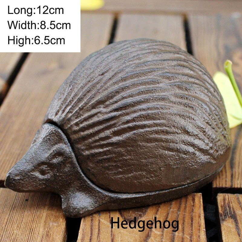 Sejf europejski żeliwa zbiornik robić przechowywania kreatywny zwierząt styl ukryte uchwyt dekoracja robić przydomowego ogrodu ozdoby: jeż