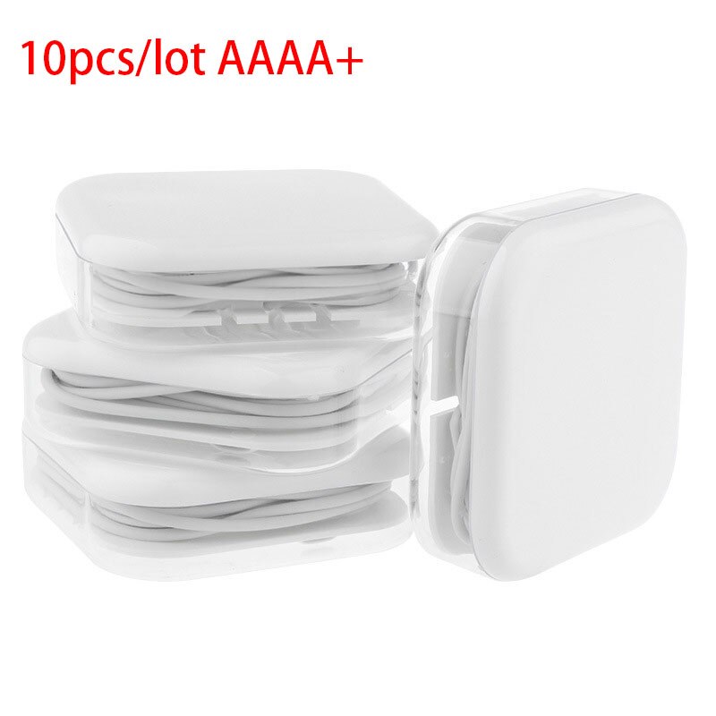 10 pieces/lot For s6 Earphone in-ear earpiece with microphone for MP3 MP4 iPhone 5 6s Samsung Galaxy S7 S6 Edge for s8 earphone: 10pcs 3.5mm AAAA