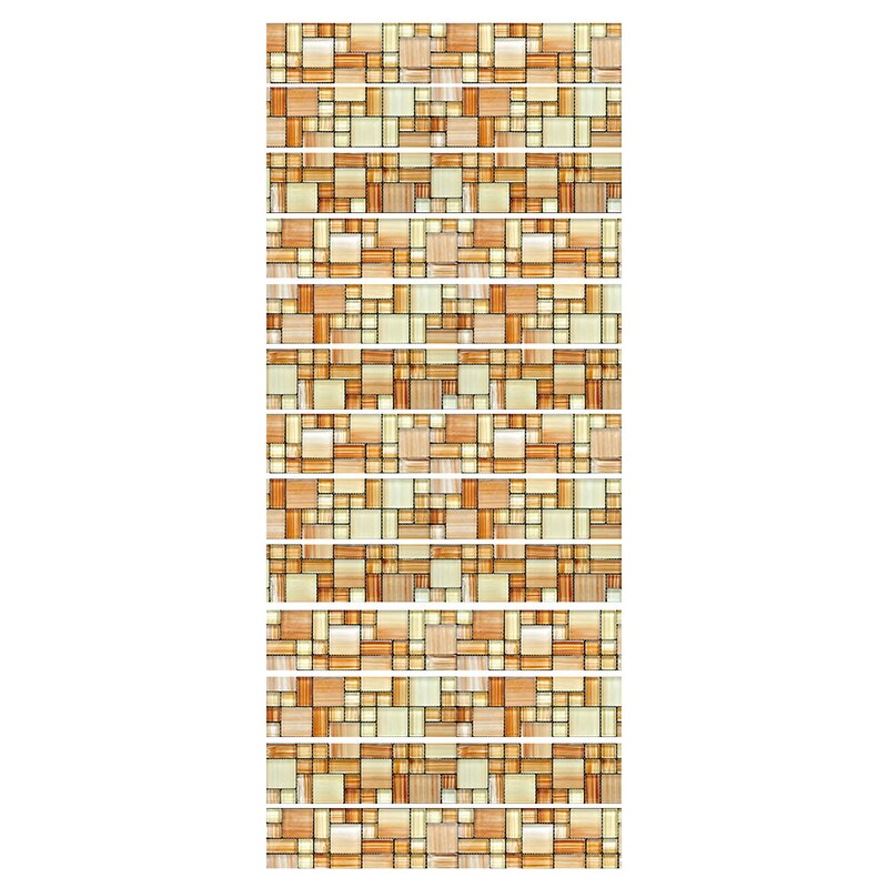 PVC wallpaper wooden combination simple 13 pieces of DIY stair stickers, step stickers wall stickers: Default Title