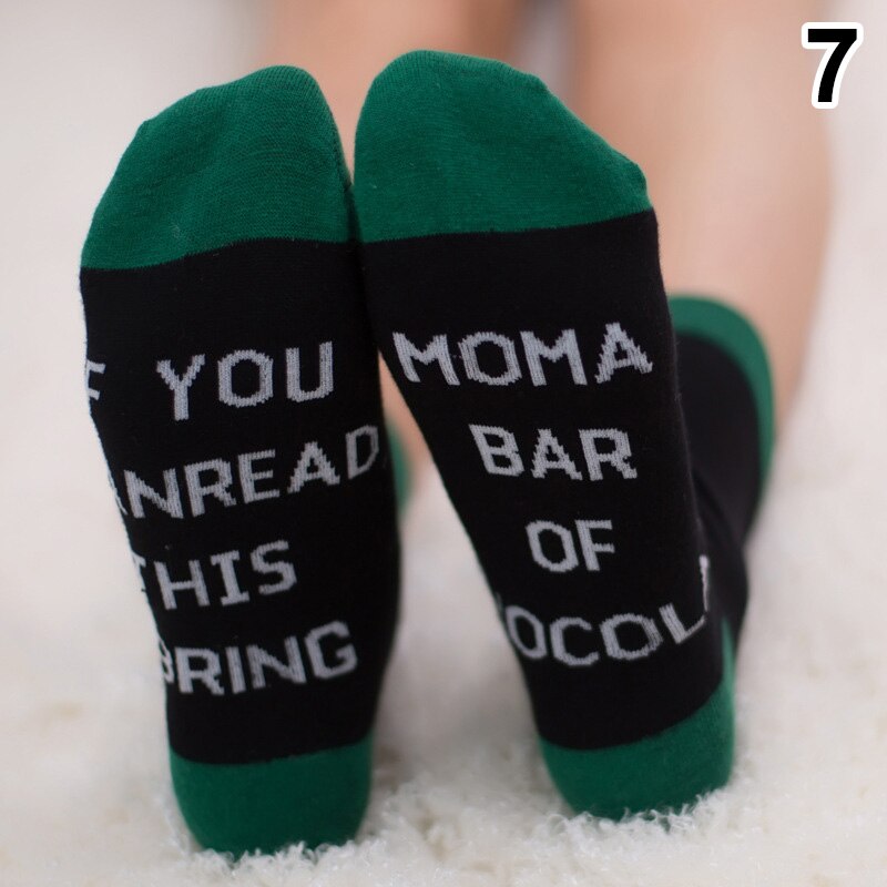 Goede Gezonde 1 Paar Sokken Letters Als Je Kan Lezen Deze Ademende Elasticiteit Voor Vrouwen Mannen Kerst: 07
