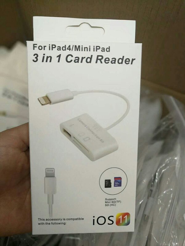 3 in 1 USB Camera Connection Kit Speicher Micro Kartenleser USB OTG Kabel Für iPad Iphone iOS 13