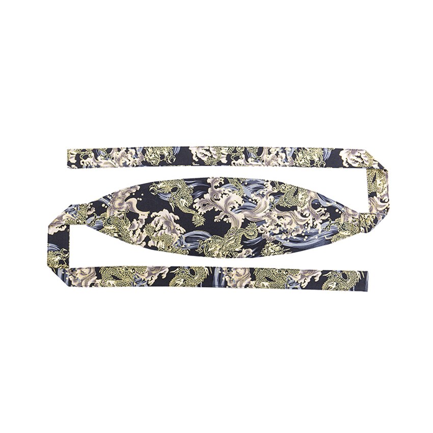 Japanse traditionele kimono riem retro harajuku kanagawa bloemenprint tailleband etnische cummerbunds vrouw yukata strik obi