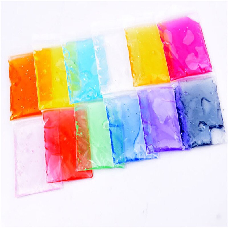 Clay slime diy krystal mudder leg gennemsigtig magisk plasticine børnelegetøj afstressende mudder fluffy floam slime  ye11.19: Tilfældig