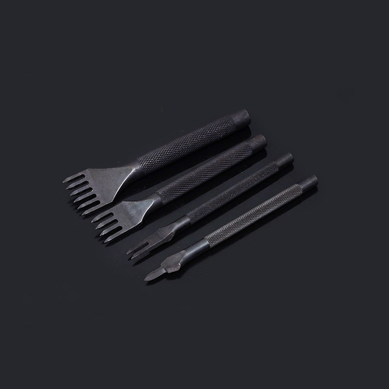 Leather Craft Set Sanding Tool for Marking, Sanding Shovel Trenching Drilling Leather Cutting Knife Set Leathercraft
