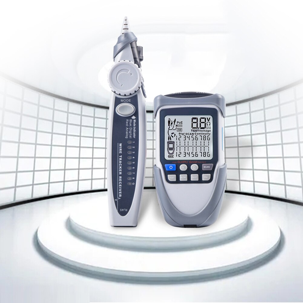 ET612 / ET613 LCD Digital Network Cable Tester Tracker POE Wire Checker Tracker Continuity POE Wire Wiremap Checker Scan Tools