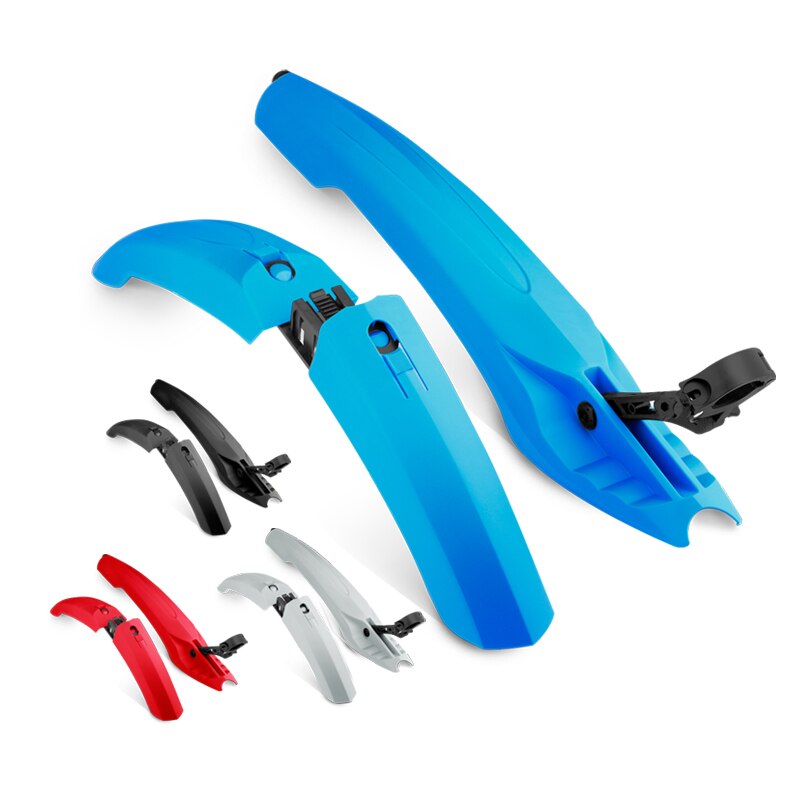 Staart Led-verlichting Mtb Fiets Spatbord Spatbord Mountainbike Voor Achter Spatbord Vleugel Plastic Fietsen Spatbord Onderdelen Accessoires