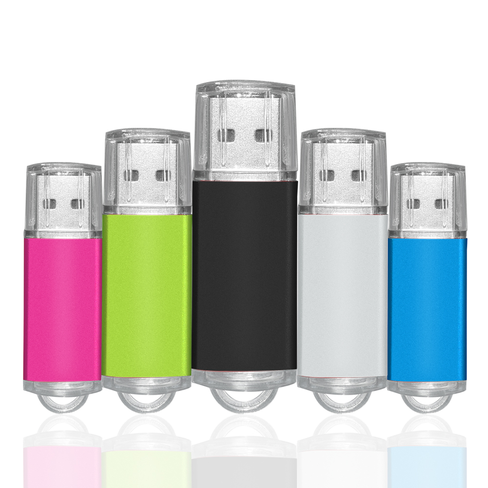 Unidad Flash Usb colorida de alta velocidad, Pendrive de Metal 2,0, 32gb, 16gb, 1gb, 64gb, de fotografía