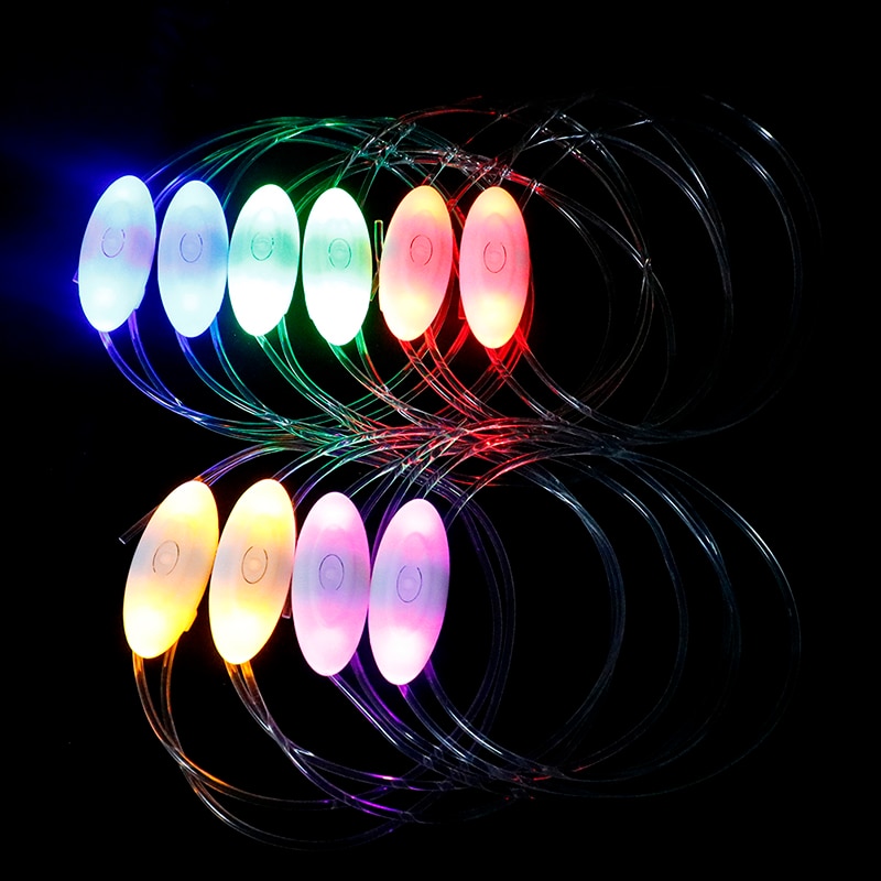 Colorful LED Flash Light Shoe Laces Party Disco Shoes Strap Glow Stick Shoelaces