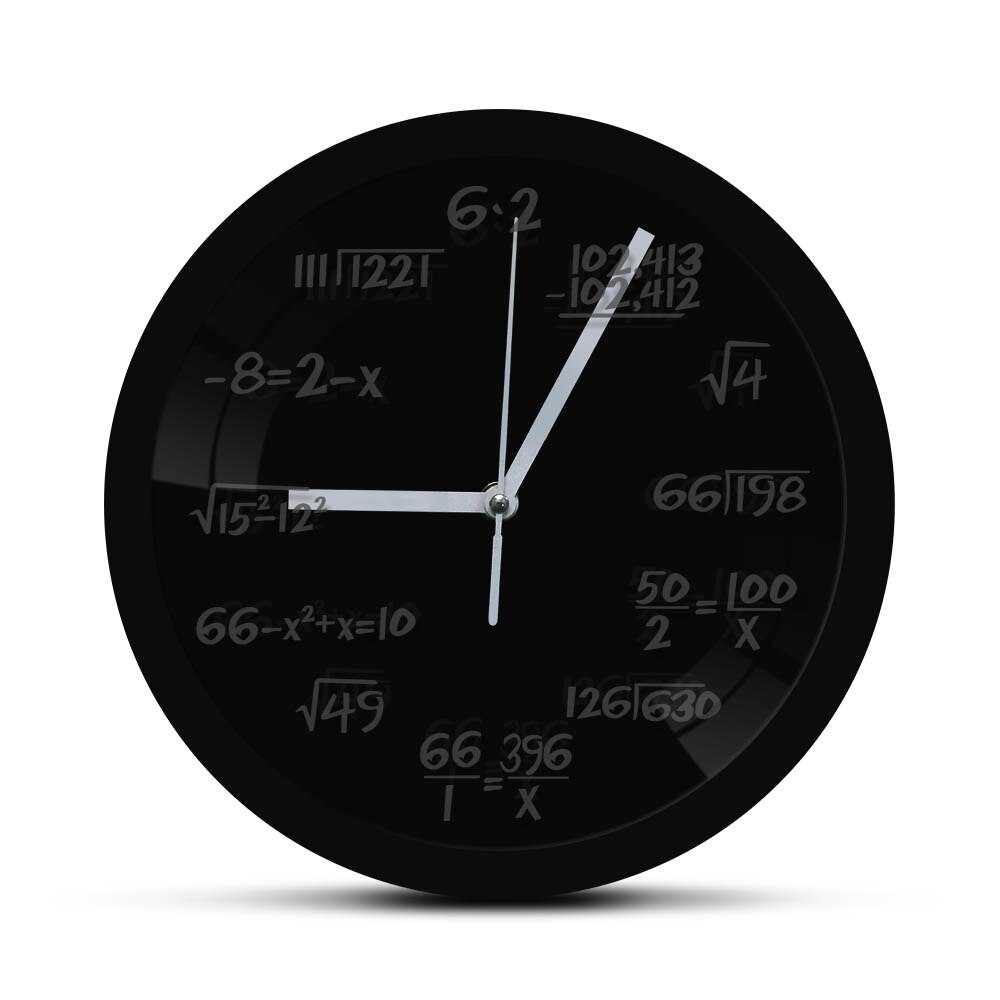 Math Wall Clock with LED illumination Math Formula Pop Equation Luminous Wall Clock Watch Scicence Educational For Kids