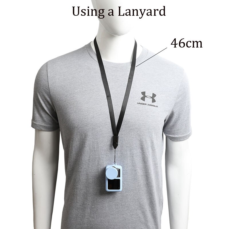 OSMO ACTION Silicone Protective Case Soft Cover + Lens Cap + Lanyard + Wrist Strap For DJI OSMO ACTION Action Camera Accessories