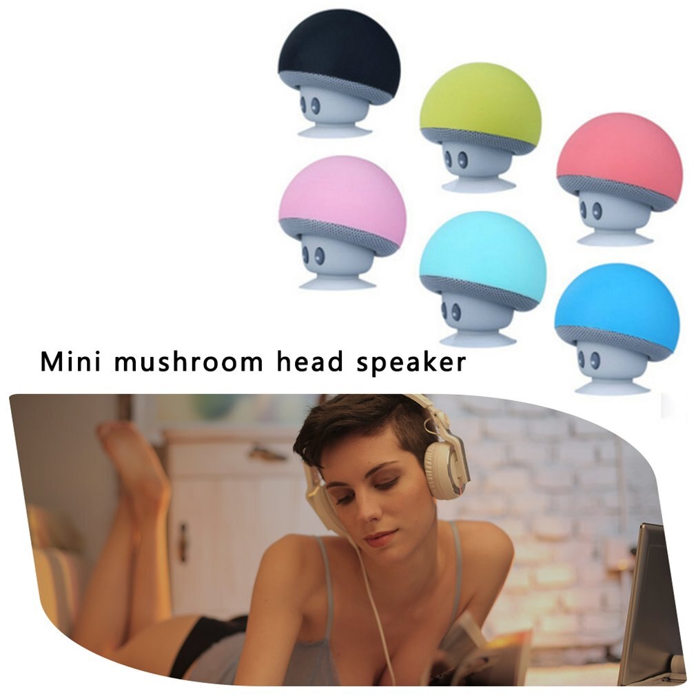 Mini haut-parleur sans fil champignon Portable étanche douche stéréo Subwoofer lecteur de musique pour IPhone Android