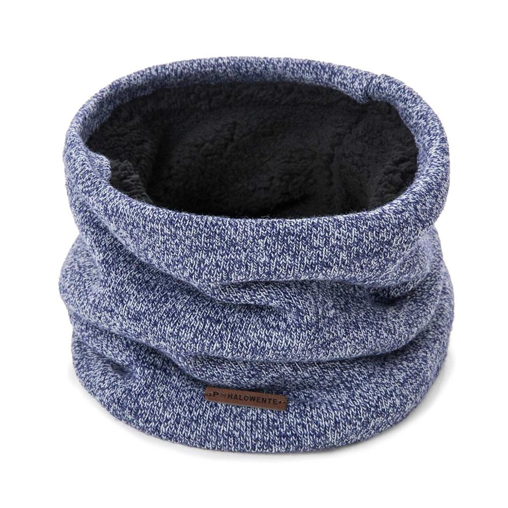 Winter Scarf men Ring Scarf Knitted Winter warm Scarves for Women Soft Elastic Neck Scarves Thick Plus velvet Scarf