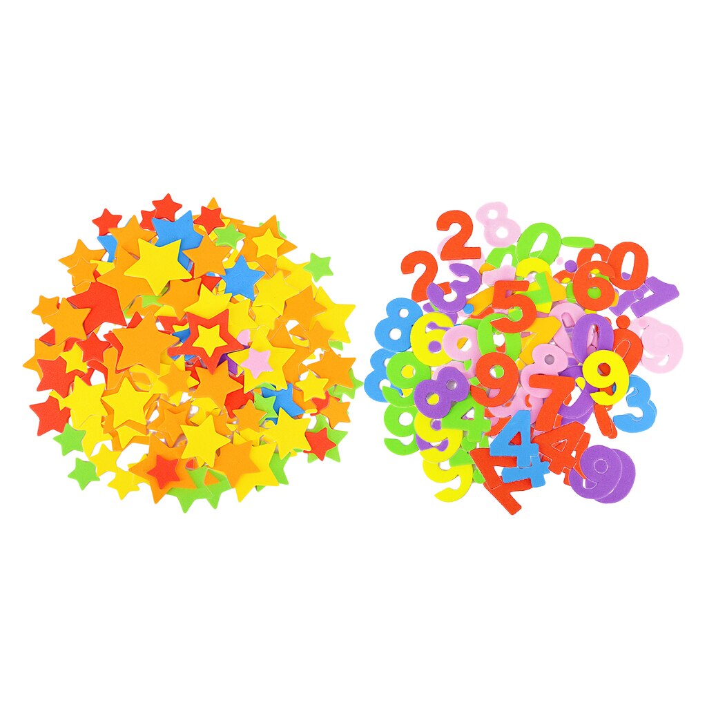 4 Bags Kids Craft Stickers Children Scrapbook Foam Sticker Girls Boy Diary Decor