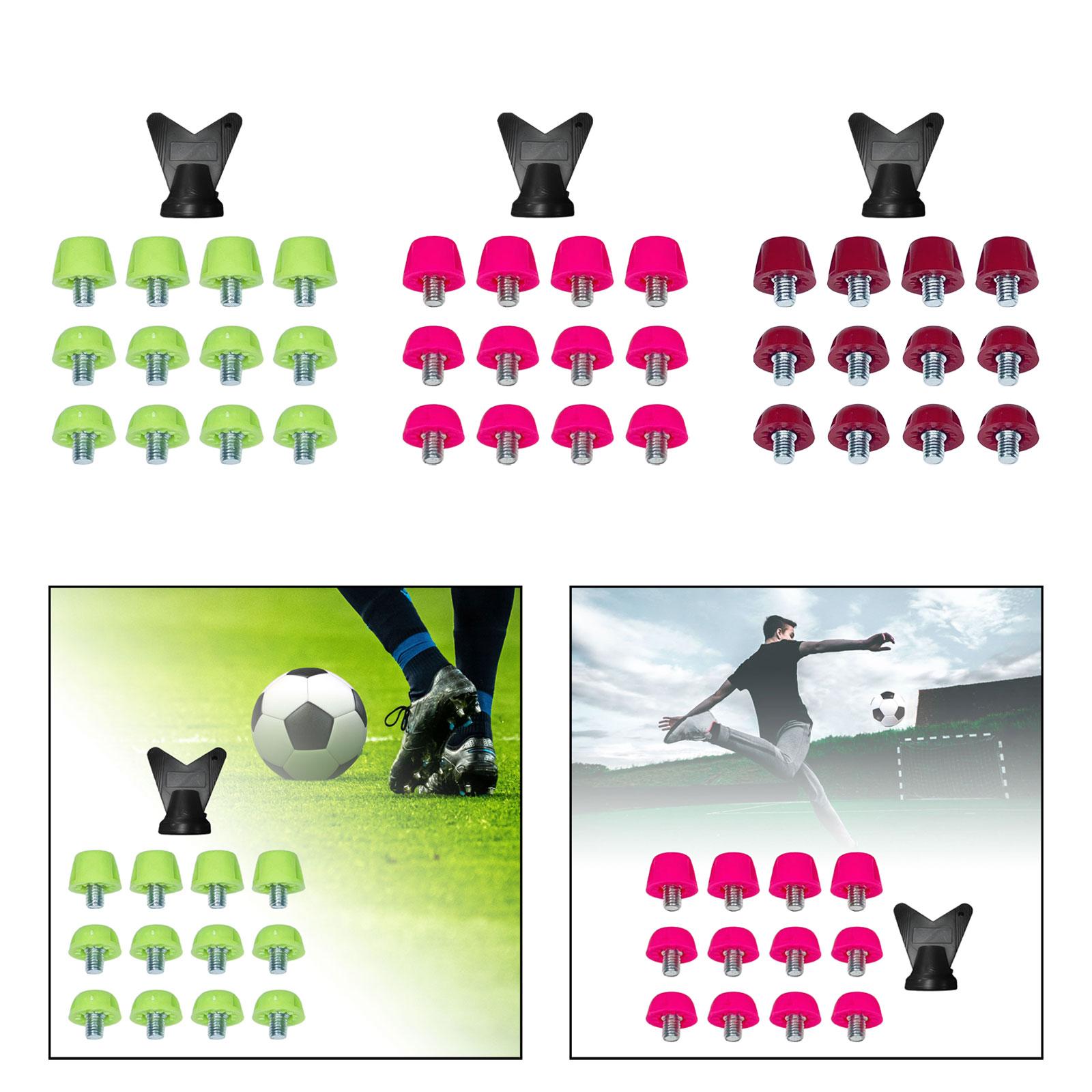 12x st fotbollsspikar, gängade skruvdobbar, 5mm dia bekväma träningsskor, tillbehör till rugbydobbar, fotbollsspikar för tävling
