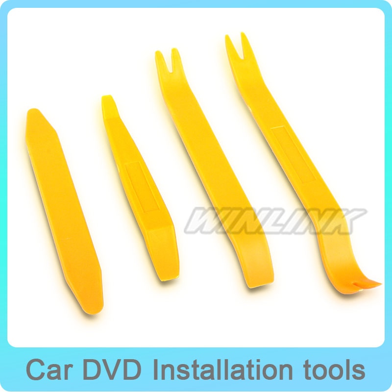 ! Auto panle radio removal tool dashboard kit installeren tool voor DVD 4 stks per set