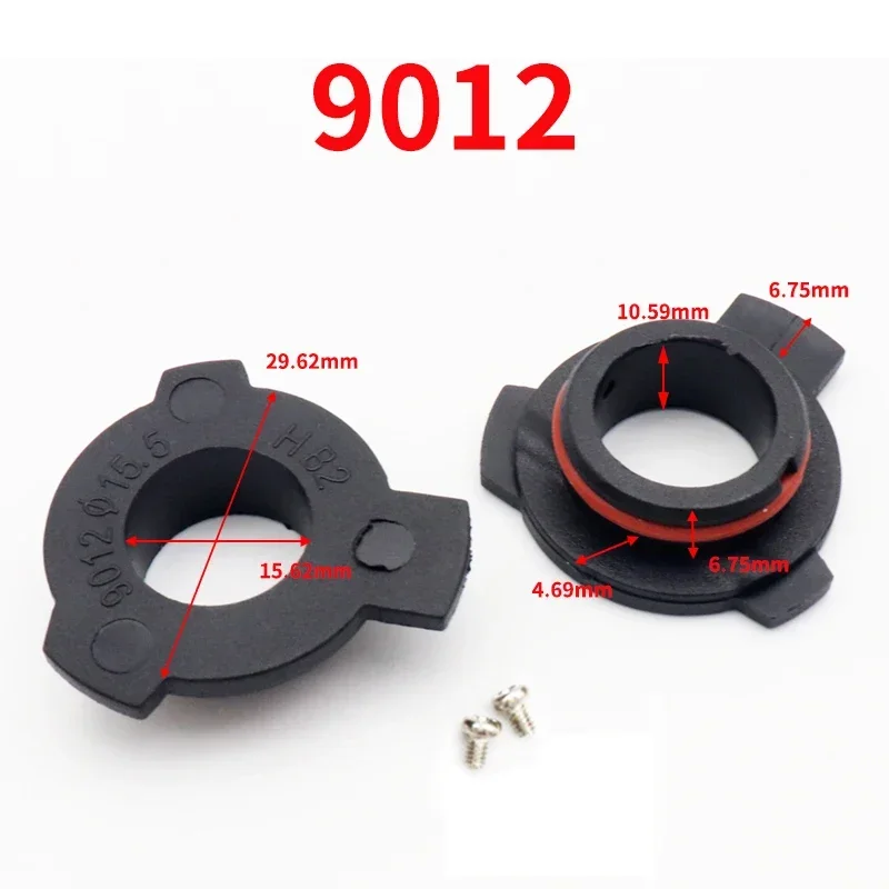 1 Pair Car LED headlights Adapter Holder Base for H7 H4 H3 H1 H11 H13 9004 9005 HB3 9006 HB4 9007 Headlamp Retainer Socket: Gray