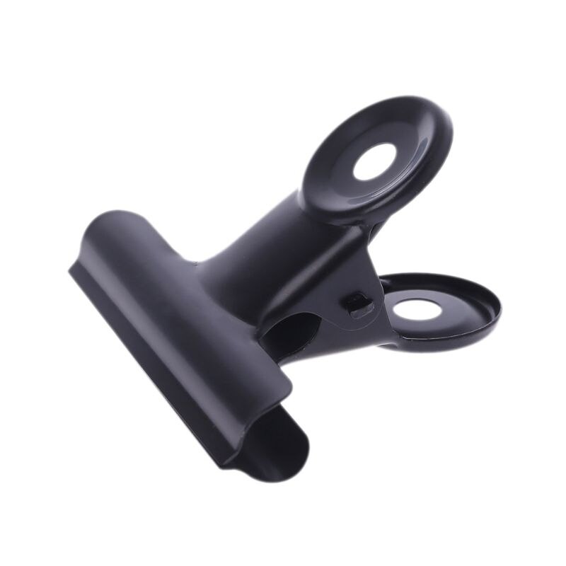 5 Pcs Bulldog Letter Clips Stainless Steel Black Metal Paper File Binder Clip Stationary Office Supplies