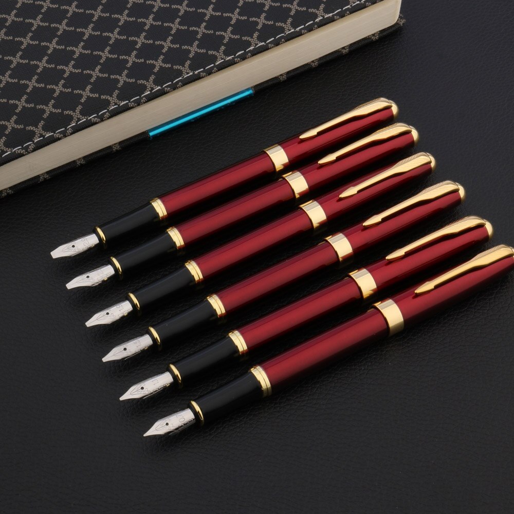 metal parallel Fountain Pen red golden 388 copperplate calligraphy Gothic art body art Flat Stationery Office school supplies