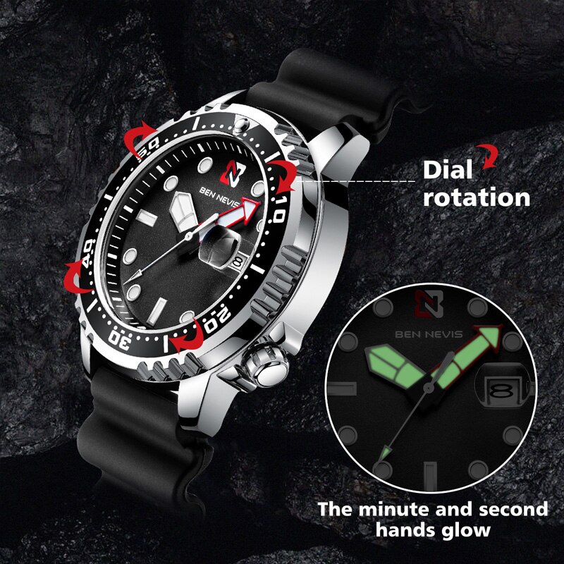 Zwarte Mode Stijl Mannen Horloges Top Luxe Waterdicht Auto Datum Beste Goedkope Man Dress Quartz Horloges Mannen Relogio Masculino