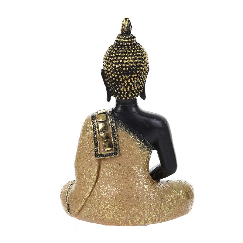 Boeddha Beeldje Sculptuur Zitten Boeddhabeeld Home Office Decor Indoor Standbeeld Ornament 15Cm Feng Shui Ornamenten Ambachten